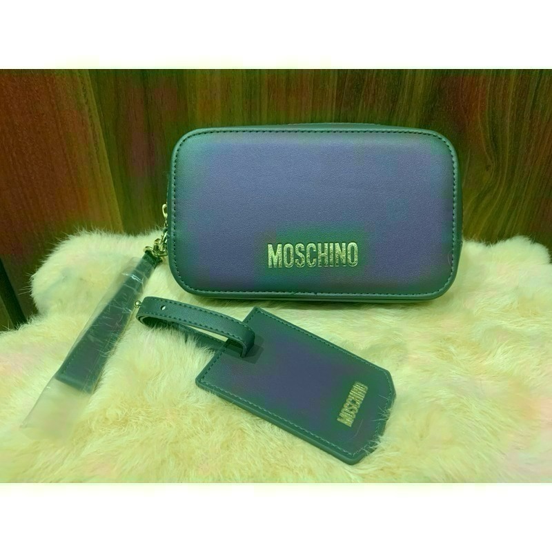 華航 2025 新色 晨霧灰 明曦黃 豪華商務艙 Moschino 過夜包 盥洗包-細節圖6