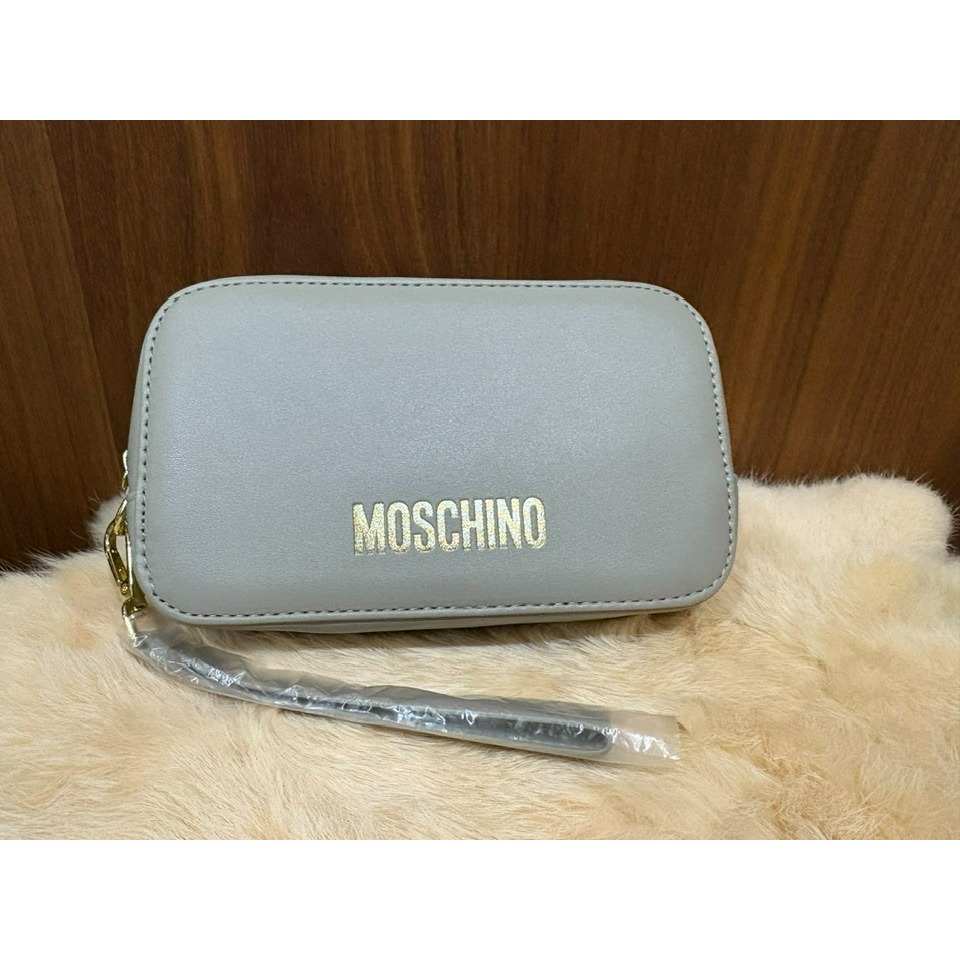 華航 2025 新色 晨霧灰 明曦黃 豪華商務艙 Moschino 過夜包 盥洗包-規格圖10