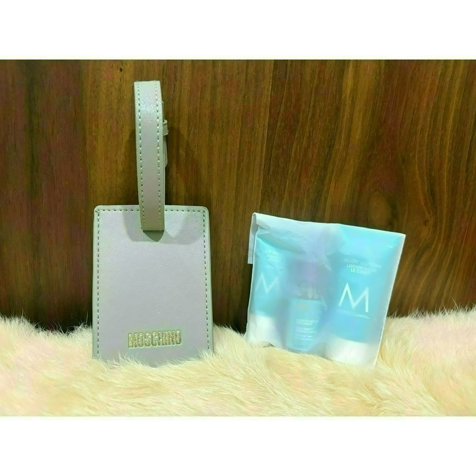 華航 2025 新色 晨霧灰 明曦黃 豪華商務艙 Moschino 過夜包 盥洗包-規格圖10