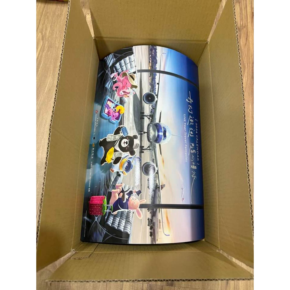 華航  2024奇幻遨遊 隨心漫旅 掛曆【全新】-規格圖5