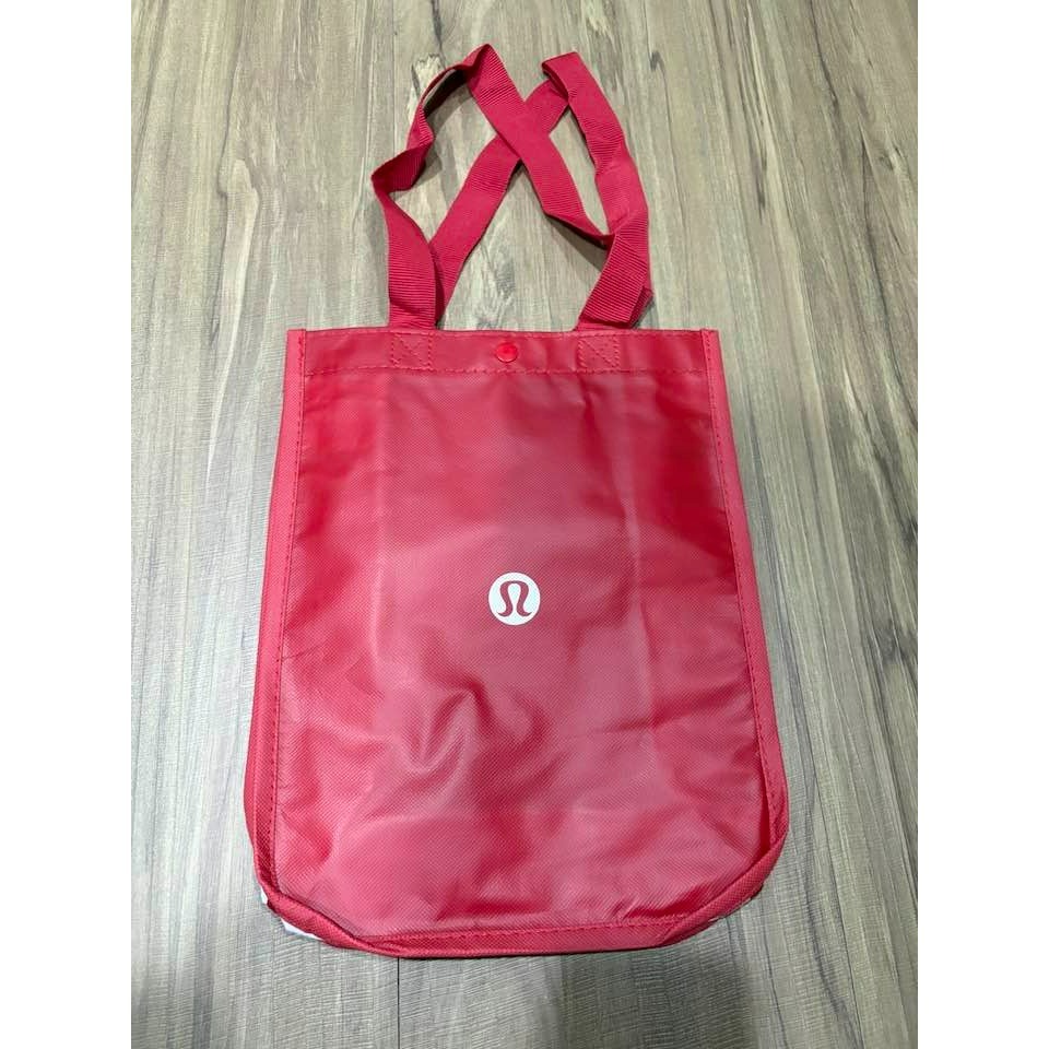 lululemon 環保購物袋 手提袋 購物袋 環保袋 側邊拚色-細節圖2