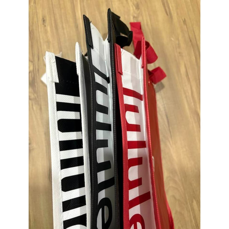 lululemon 環保購物袋 手提袋 購物袋 環保袋 側邊拚色-細節圖5