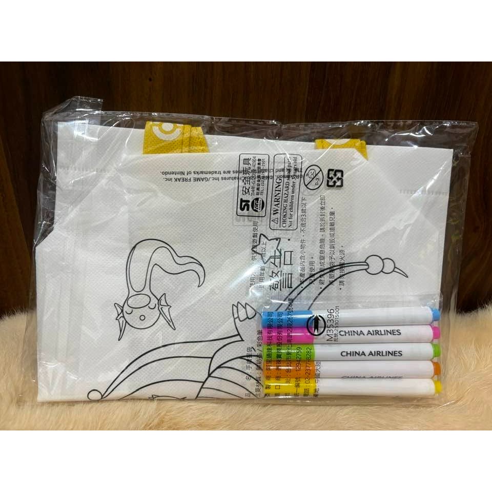 華航 寶可夢手繪提袋組-細節圖2