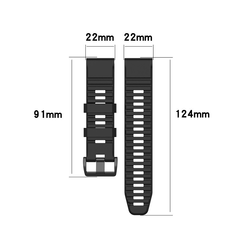 【矽膠錶帶】適用 高馳 COROS VERTIX 1 代 GPS 快拆 快扣 錶帶寬度 22mm-細節圖3