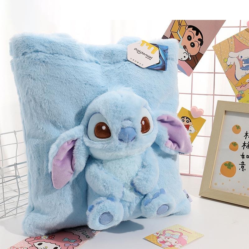 正版✨史迪奇絨毛側背包 迪士尼肩背袋 娃娃掛件 舒適毛絨手提袋 迪士尼手提袋 大容量側背包（平行輸入代購）-細節圖4