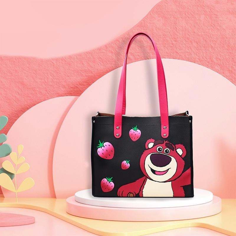 正版✨熊抱哥手提袋托特包 人造皮革托特包手提袋 PVC防水表面（平行輸入代購）-細節圖3