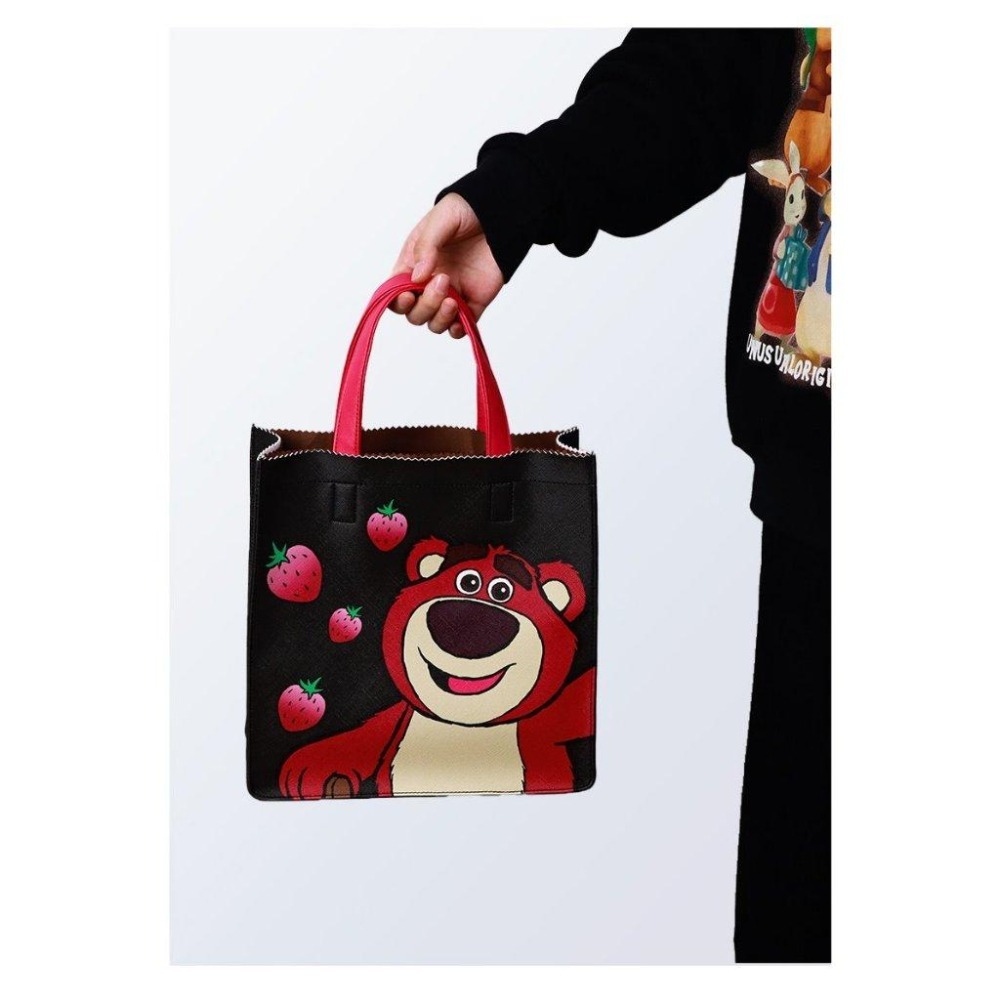 正版✨熊抱哥手提袋托特包 人造皮革托特包手提袋 PVC防水表面（平行輸入代購）-細節圖6