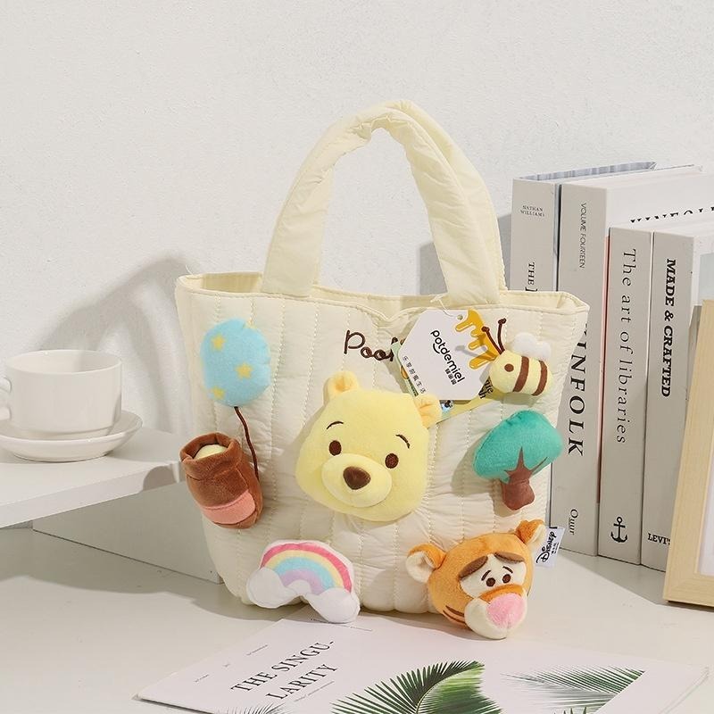 正版✨迪士尼娃娃手提包 玩具總動員 迪士尼手提袋 熊抱哥 三眼仔 維尼熊 安琪手提包 小包包（平行輸入代購）-細節圖3