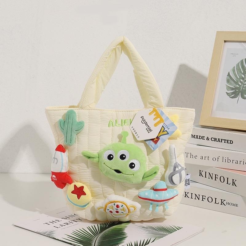 正版✨迪士尼娃娃手提包 玩具總動員 迪士尼手提袋 熊抱哥 三眼仔 維尼熊 安琪手提包 小包包（平行輸入代購）-細節圖4