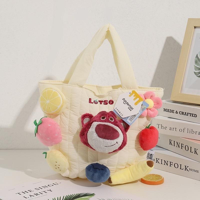 正版✨迪士尼娃娃手提包 玩具總動員 迪士尼手提袋 熊抱哥 三眼仔 維尼熊 安琪手提包 小包包（平行輸入代購）-細節圖5