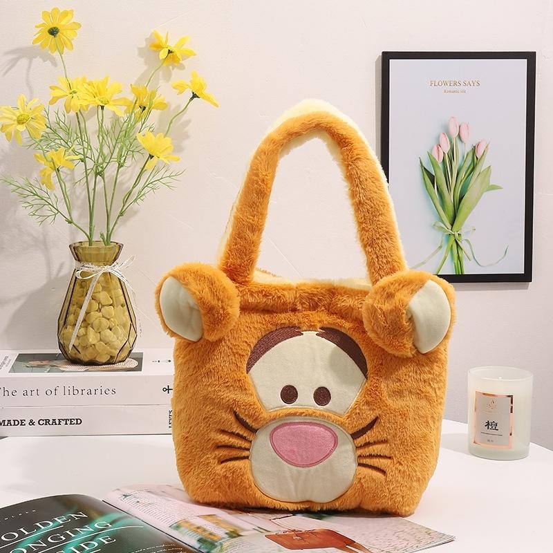 正版✨小熊維尼手提袋 跳跳虎手提包 迪士尼手提袋 兩面翻轉手提包 迪士尼小提袋-細節圖2