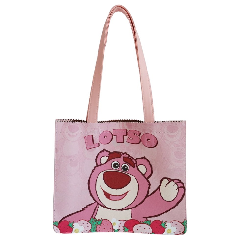 正版✨熊抱哥托特包 維尼熊托特包 人造皮革 迪士尼大容量購物袋單肩包 PVC防水表面（平行輸入代購）-規格圖7