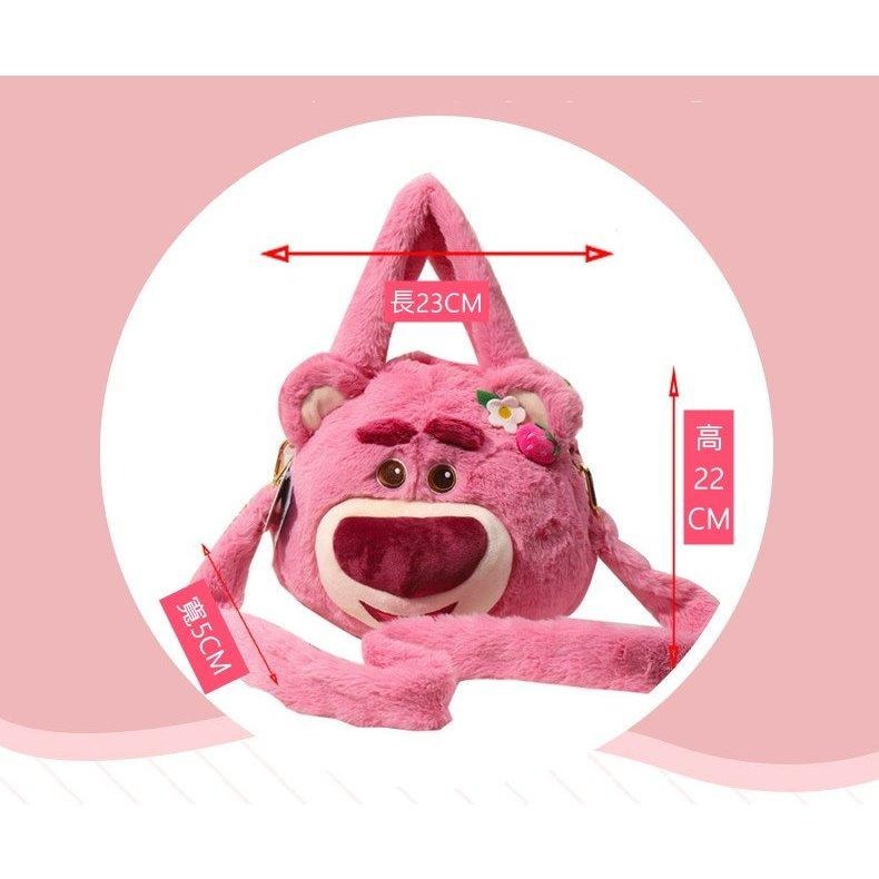 正版✨熊抱哥手提斜背包 毛絨包包 迪士尼兩用包包 可拆卸肩帶 可愛手提包（平行輸入代購）-細節圖4