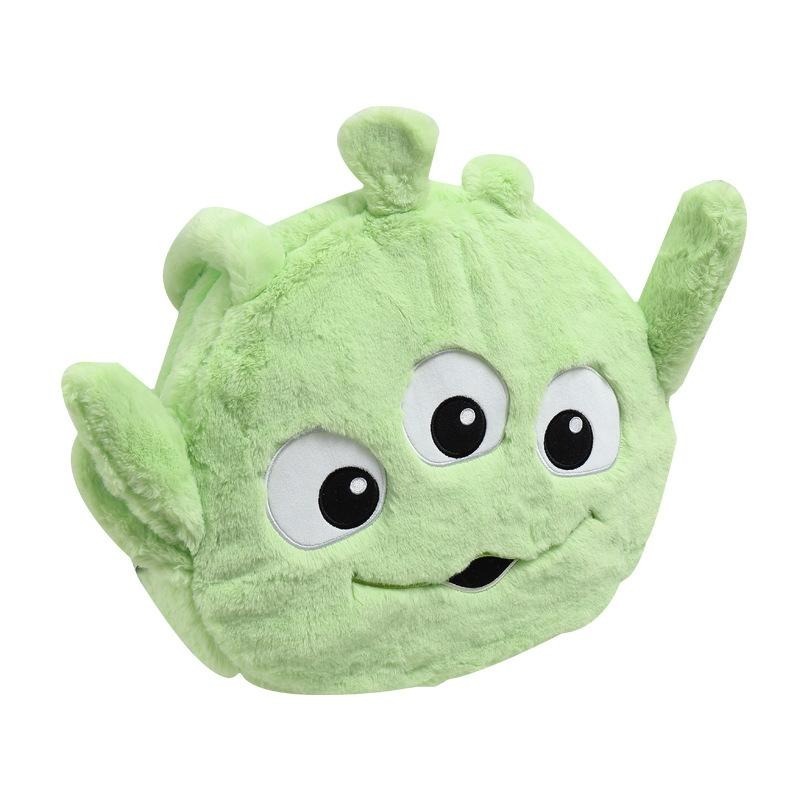 正版✨三眼仔側背包 毛絨包包 絨毛單肩包 迪士尼側背包 大容量側背包（平行輸入代購）-細節圖5