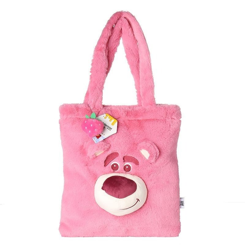 正版✨熊抱哥毛絨側背袋 手提袋 迪士尼包包 毛絨手提袋 熊抱哥包包 迪士尼手提包 大容量側背包（平行輸入代購）-細節圖5