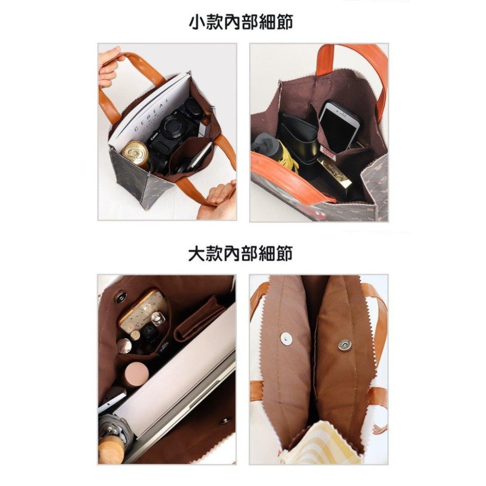 正版✨經典米奇皮革手提袋托特包 灰色款 迪士尼托特包手提袋 十字紋提袋 PVC防水表面（平行輸入代購）-細節圖7