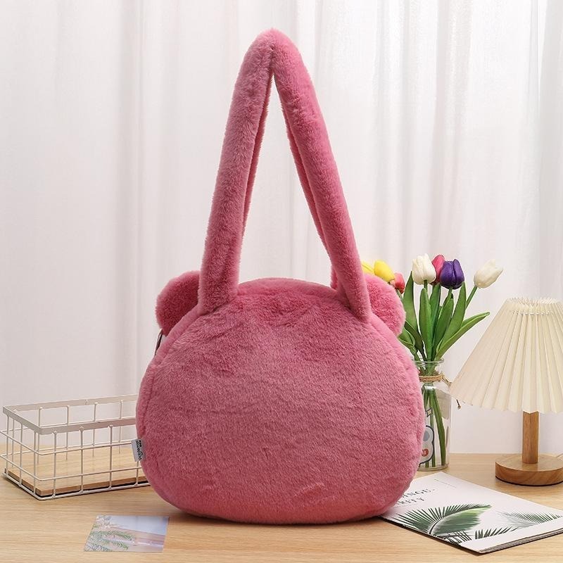 正版✨熊抱哥包包 側背包單肩包 大容量包包 迪士尼包包 毛絨手提包 側背包 大容量側背包（平行輸入代購）-細節圖2