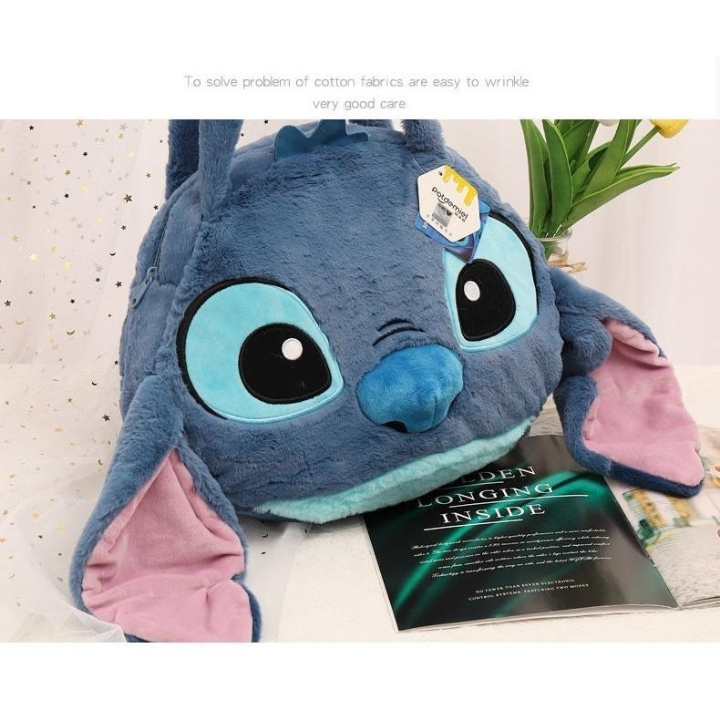 正版✨史迪奇包包 側背包 迪士尼包包 絨毛單肩包 迪士尼側背包 大容量側背包（平行輸入代購）-細節圖2