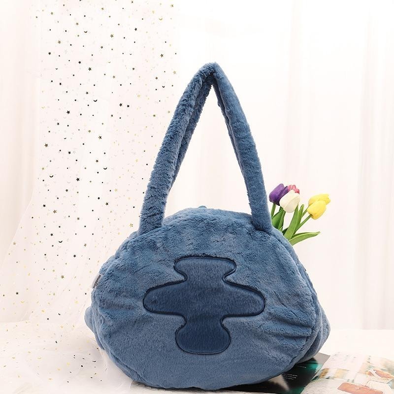 正版✨史迪奇包包 側背包 迪士尼包包 絨毛單肩包 迪士尼側背包 大容量側背包（平行輸入代購）-細節圖3