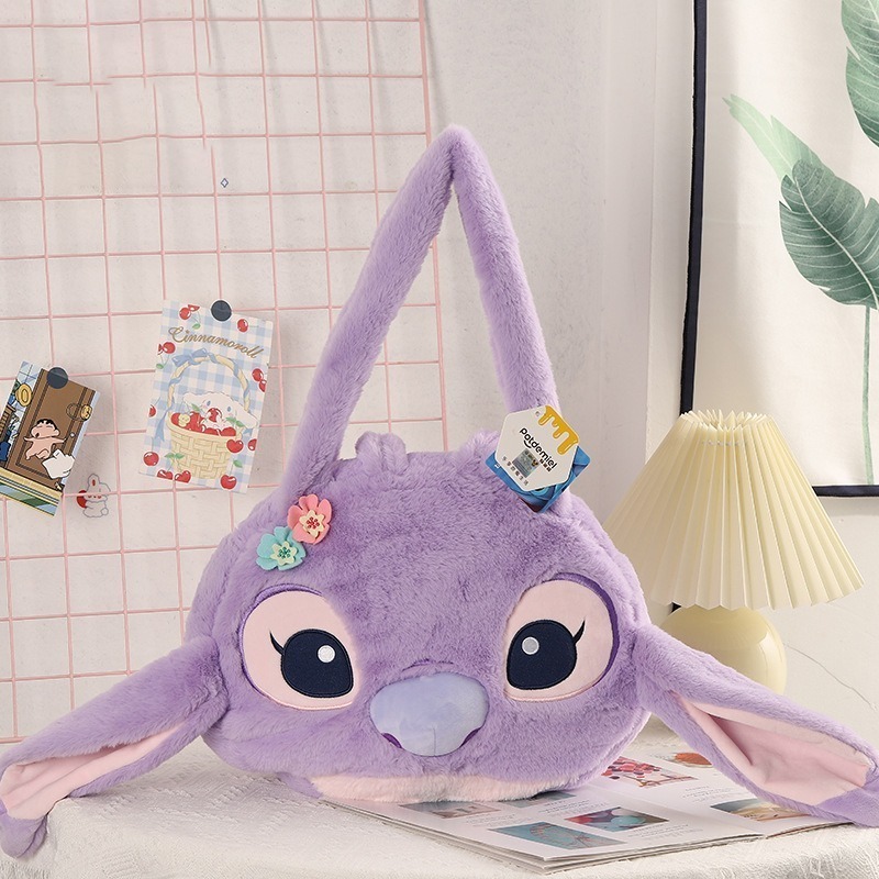 正版✨史迪奇包包 側背包 迪士尼包包 絨毛單肩包 迪士尼側背包 大容量側背包（平行輸入代購）-規格圖8