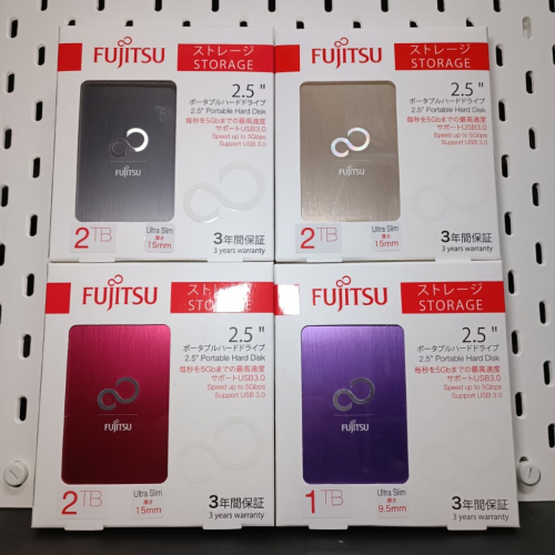 超輕便攜✨【FUJITSU 富士通】2.5吋行動硬碟外接盒 SATA HDD SSD｜USB3.0｜髮絲紋 硬碟外接盒