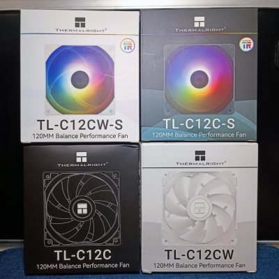 【原廠盒裝】利民TL-C12C 系列風扇✨現貨 無光/白色ARGB 4PIN PWM電腦機殼扇 雙面減震墊 TL-C12