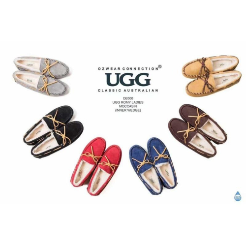 澳洲🦘預購 Ozwear Ugg Romy Moccasin OB300，羊毛豆豆鞋