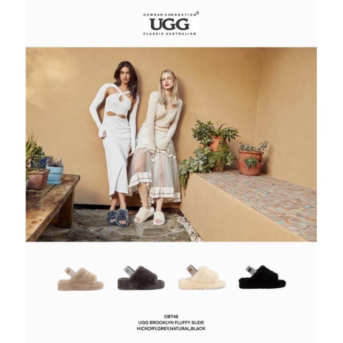 預購 澳洲🦘國民品牌🇦🇺OZWEAR UGG 💠女款毛絨拖鞋 BROOKLYN