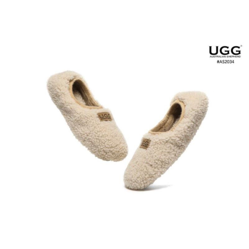 irenee /澳洲代購 EVER UGG #AS2034，室內羊羔毛拖鞋