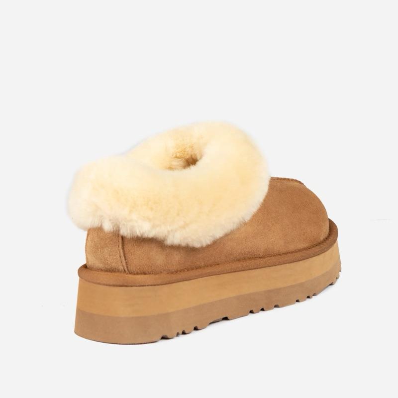預購 澳洲🦘OZWEAR Ugg Daniela Ankle Platform Boots厚底羊毛圈裸靴 親子款-細節圖2