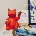 Meow life 招財貓擺飾 簡約幾何 北歐風 迎賓 入門 店面 大廳 玄關 裝飾品 擺件 裝飾 [台灣現貨]-規格圖4