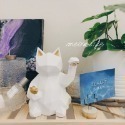 Meow life 招財貓擺飾 簡約幾何 北歐風 迎賓 入門 店面 大廳 玄關 裝飾品 擺件 裝飾 [台灣現貨]-規格圖4