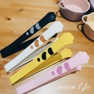 Meow life 貓掌 貓爪 食品級矽膠 一體成形 食物夾 冰塊夾 料裡夾 沙拉夾 麵包夾 夾子 [台灣現貨]-細節圖2