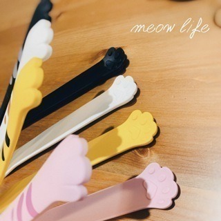 Meow life 貓掌 貓爪 食品級矽膠 一體成形 食物夾 冰塊夾 料裡夾 沙拉夾 麵包夾 夾子 [台灣現貨]-細節圖3