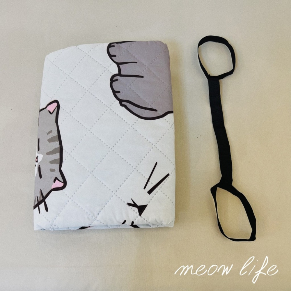 Meow life 貓咪 厚 野餐墊 150x200 加厚 防潮 防水 加大 輕便 便攜 耐髒 北歐風 [台灣現貨]-細節圖4
