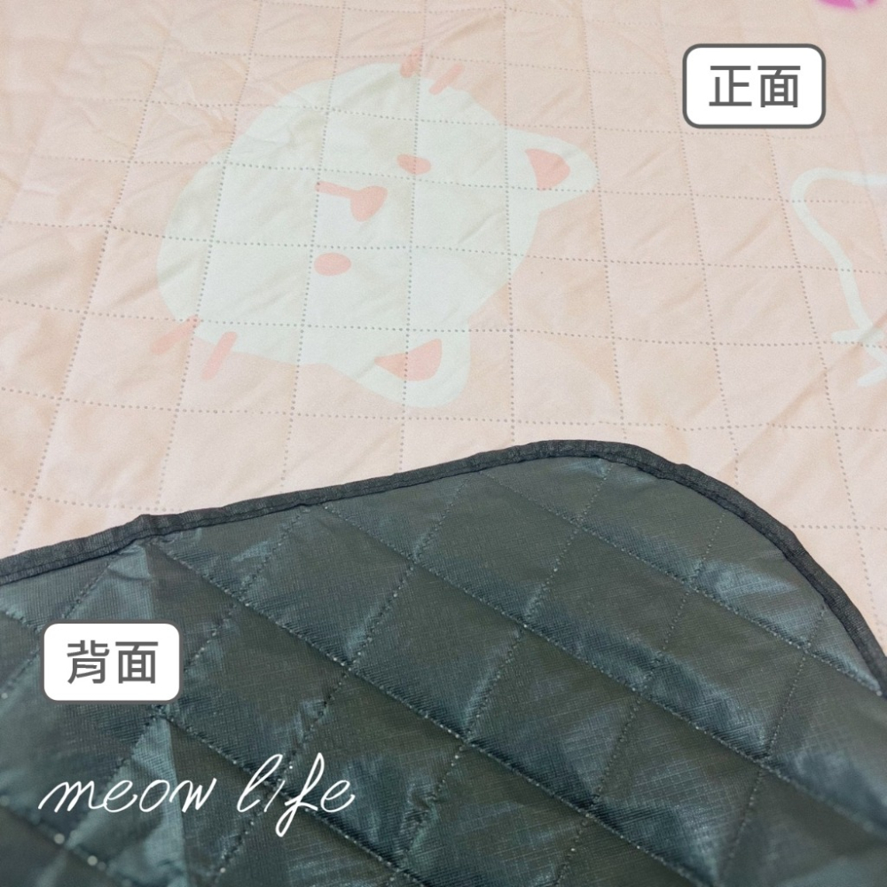 Meow life 貓咪 厚 野餐墊 150x200 加厚 防潮 防水 加大 輕便 便攜 耐髒 北歐風 [台灣現貨]-細節圖6