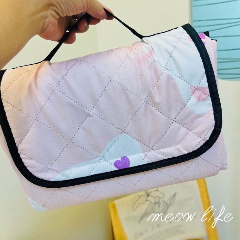 Meow life 貓咪 厚 野餐墊 150x200 加厚 防潮 防水 加大 輕便 便攜 耐髒 北歐風 [台灣現貨]-細節圖8