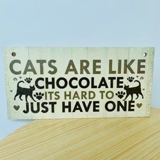 Meow life 貓咪木質掛牌 小木牌 木版畫 掛牌 吊牌 掛飾 掛件 歡迎板 寵物掛牌 牆壁掛飾 [台灣現貨]-規格圖7