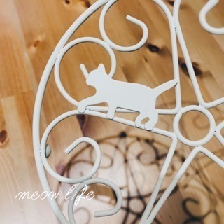 Meow life 貓咪剪影隔熱墊 貓咪鐵藝隔熱墊 鐵工藝耐熱墊 [台灣現貨]-細節圖4