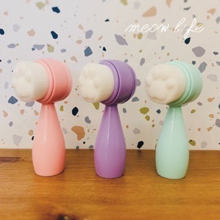 Meow life 貓爪洗臉刷 貓掌造型洗臉刷 矽膠洗臉刷 潔面刷 毛孔清潔 3D服貼 [台灣現貨]-細節圖3