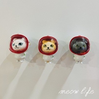 Meow life 太空貓 宇航員 喵星人 貓咪磁鐵 冰箱磁鐵 冰箱貼 貓咪造型磁鐵 立體磁鐵 [台灣現貨]-細節圖5