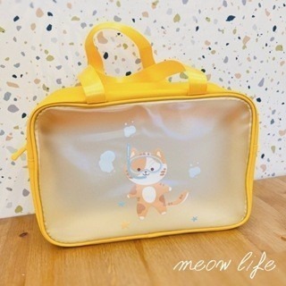 meow life 貓咪 乾濕分離 漱洗包 游泳包 沙灘包 洗澡包 手提包 旅行收納包 運動包 [台灣現貨]-規格圖4
