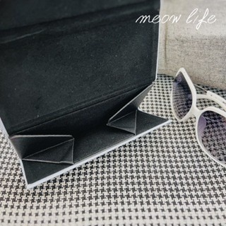 Meow life 貓咪 折疊眼鏡盒 立體眼鏡盒 三角眼鏡盒 眼鏡收納盒 墨鏡盒 眼鏡包 ins風 [台灣現貨]-細節圖8