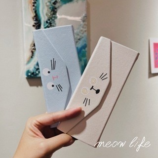 Meow life 貓咪 折疊眼鏡盒 立體眼鏡盒 三角眼鏡盒 眼鏡收納盒 墨鏡盒 眼鏡包 ins風 [台灣現貨]-細節圖6
