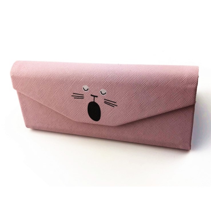 Meow life 貓咪 折疊眼鏡盒 立體眼鏡盒 三角眼鏡盒 眼鏡收納盒 墨鏡盒 眼鏡包 ins風 [台灣現貨]-規格圖10