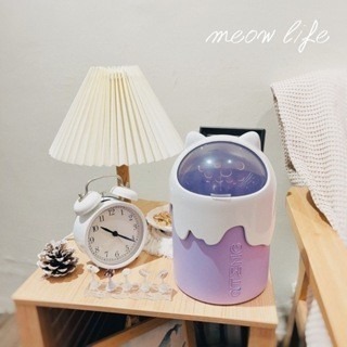 Meow life 冰淇淋貓耳垃圾桶 桌上垃圾桶 桌面垃圾桶 書桌垃圾桶 辦公桌垃圾桶 ins風垃圾桶 [台灣現貨]-細節圖3