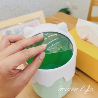 Meow life 冰淇淋貓耳垃圾桶 桌上垃圾桶 桌面垃圾桶 書桌垃圾桶 辦公桌垃圾桶 ins風垃圾桶 [台灣現貨]-細節圖5
