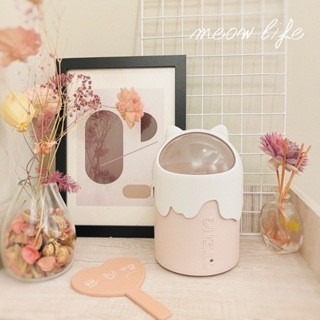 Meow life 冰淇淋貓耳垃圾桶 桌上垃圾桶 桌面垃圾桶 書桌垃圾桶 辦公桌垃圾桶 ins風垃圾桶 [台灣現貨]-規格圖8