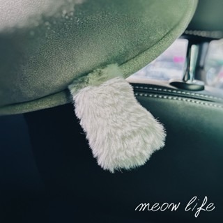 meow life 車載椅背後座貓咪衛生紙盒 衛生紙套 無痕鬆緊帶款 / 掛帶款 紙巾套 衛生紙收納 [台灣現貨]-細節圖6