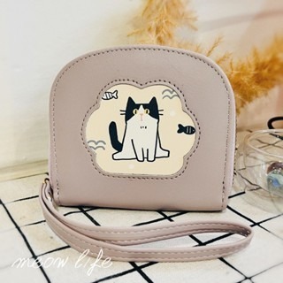 Meow life 卡通貓咪 韓式極簡錢包 小零錢包 小錢包 [台灣現貨]-細節圖5